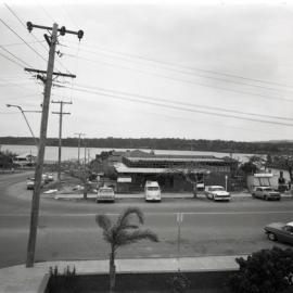Bank of New South Wales under construction, elevated view, cnr Poinciana Avenue & Memorial Avenue, Tewantin, 1970