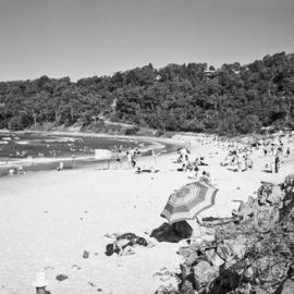 Beachgoers, Noosa Main Beach, Noosa Heads, 1970