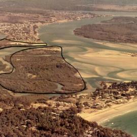 Aerial photograph, Noosa Sound development, Noosa Heads, ca 1972 - 1973