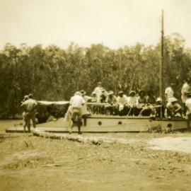 Boating party on 'Miss Laguna II', 'Restdown', Noosa River, 30 December 1948