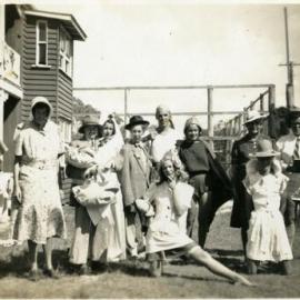 Fancy dress entrants, Laguna House, Noosa Heads, 1947