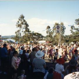 Competitors and crowds, The King of the Mountain, Pomona, 1980s