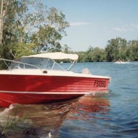 Boats on Weyba Creek, Noosaville, 1990s