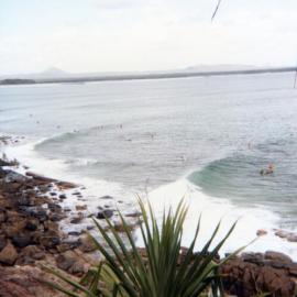 Board riders, First Point, Noosa Heads, 1970-1972
