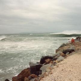 Big seas, Noosa River Mouth, Noosa Heads, Easter 1998