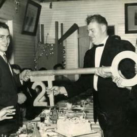 Jim Lowe's 21st Birthday celebrations, Tewantin-Noosa RSL Hall, Tewantin 23 May 1963