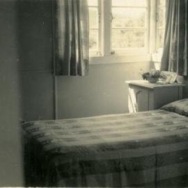Bedroom, 'Pinevale', Bayview Road, Noosa Heads, April 1955
