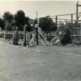 Early days of construction, Sunny Snaps Studios, Hastings Street, Noosa Heads, April 1957