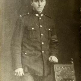 Arthur Ronlund in Prisoner of War uniform, Germany, ca 1917