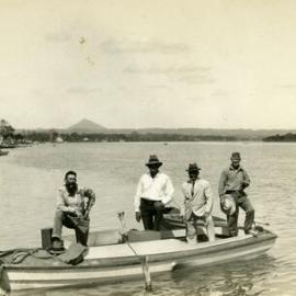 Boating party, Munna Point, Noosaville, ca 1930s