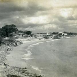 Construction, rock sea wall, Noosa Main Beach, Noosa Heads, 2 May 1969