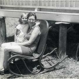 Emma and Elissa Freeman, Boneham's Cottage, Noosa North Shore,,  23 January 1972