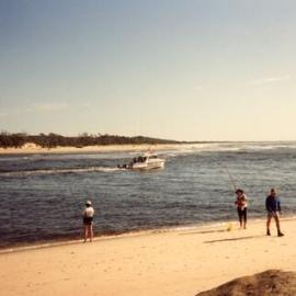 Boating and Fishing, Noosa River Mouth, Noosa Heads, ca 1991