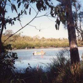 Boating and fishing, Weyba Creek, Noosaville, 1992