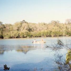 Boating and fishing, Weyba Creek, Noosaville, 1992
