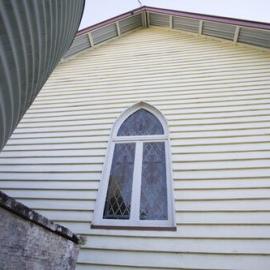 Stain glass window, St Luke's Anglican Church, Main Street, Kin Kin, 31 May 2018