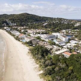 Drone view, Noosa Main Beach, Noosa Heads, 23 May 2018