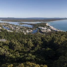 Drone Panorama view from Noosa Lookout to Noosa Heads, 30 May 2018