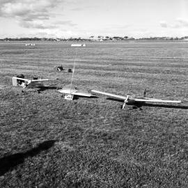 Radio controlled model aeroplanes, air pageant, Maroochy Airport, Marcoola, 5 September 1971