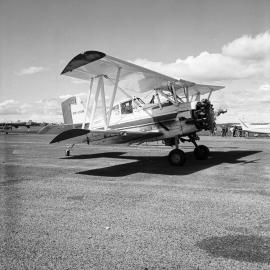 Bi-plane, air pageant, Maroochy Airport, Marcoola, 5 September 1971