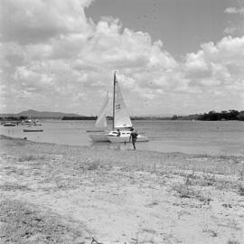 Catamaran, Noosaville, Noosa River, 16 February 1972