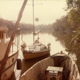 Sailboat, 'Penguin', 'Restdown', Noosa River, 25 September 1987