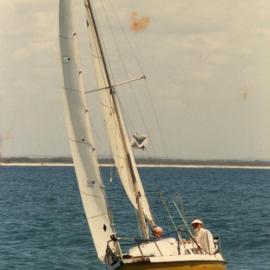 Sailing, Kevin Freeman, Laguna Bay, Noosa Heads, 8 December 1987