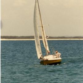 Sailing, Kevin Freeman, Laguna Bay, Noosa Heads, 8 December 1987