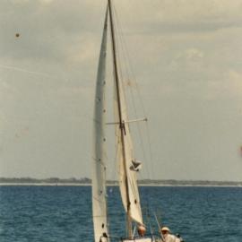 Sailing, Kevin Freeman, Laguna Bay, Noosa Heads, 8 December 1987
