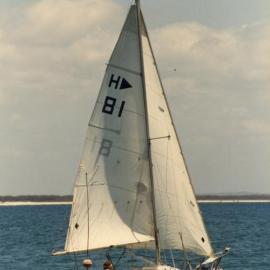 Sailing, Kevin Freeman, Laguna Bay, Noosa Heads, 8 December 1987