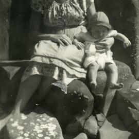 Emma and Peter Freeman, Noosa Heads, 1952