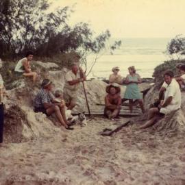 Construction, beach access ramp, ca 1972