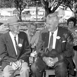 Frank Baker and Frank Blanckensee, Pomona State School 75th Jubilee Anniversary celebrations, Pomona, 28 October 1972