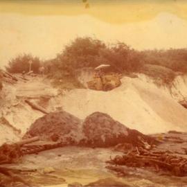 Construction, beach access ramp, ca 1972