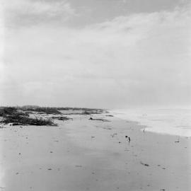 Coastal rutile sand erosion, Noosa Main Beach, Noosa Heads, 16 February 1972