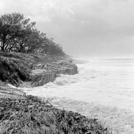 Coastal rutile sand erosion, Noosa Main Beach, Noosa Heads, 16 February 1972