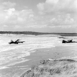 Coastal rutile sand erosion, Noosa Main Beach, Noosa Heads, 16 February 1972