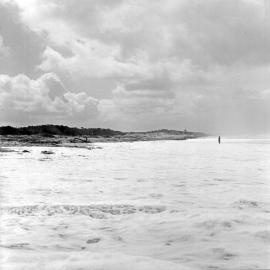 Coastal rutile sand erosion, Noosa Main Beach, Noosa Heads, 16 February 1972