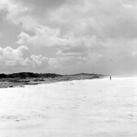 Coastal rutile sand erosion, Noosa Main Beach, Noosa Heads, 16 February 1972