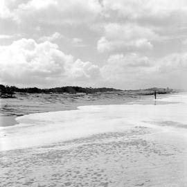 Coastal rutile sand erosion, Noosa Main Beach, Noosa Heads, 16 February 1972