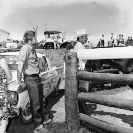 Commentator, Mini rodeo, Motorkana '72, Weyba Ranch, Sunset Drive, Noosa Heads, 10 September 1972
