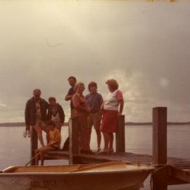 Boating party, Lake Cootharaba, ca 1980