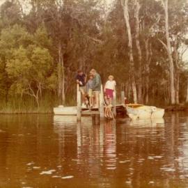 Boating party, Lake Cootharaba, ca 1980