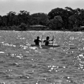 Double kayak, Festival of Waters, Noosa River, Tewantin, 27 August 1972