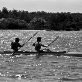 Double kayak, Festival of Waters, Noosa River, Tewantin, 27 August 1972