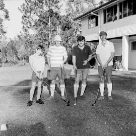Golfers, Tewantin-Noosa Golf Club, Tewantin, 30 October 1972