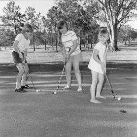 Golfers, Tewantin-Noosa Golf Club, Tewantin, 30 October 1972